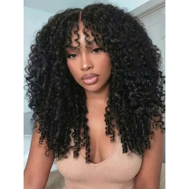 Kisslove Hair 13x6 Lace Frontal Burmese Curly Wig Bye Bye Knots Glueless Lace Wigs